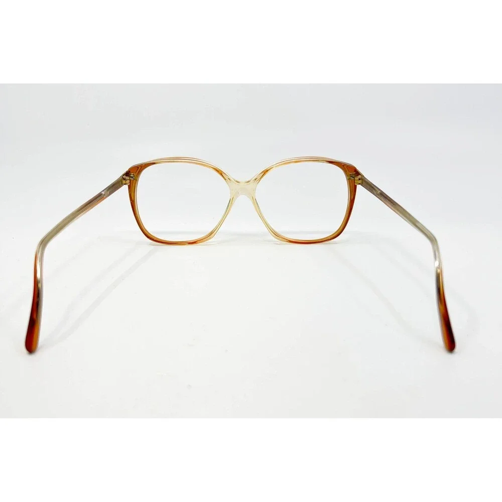 Contessa Eyeglasses Frames Women Orange Amber Vintage Butterfly 53-18-135